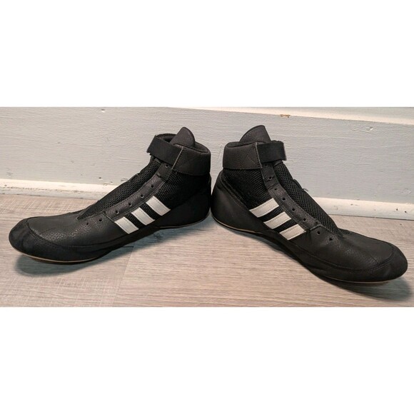Adidas HVC 2 Wrestling Shoes Men’s Size 9 MMA Boxing Gum Soles AQ3325 NO LACES - Picture 4 of 7